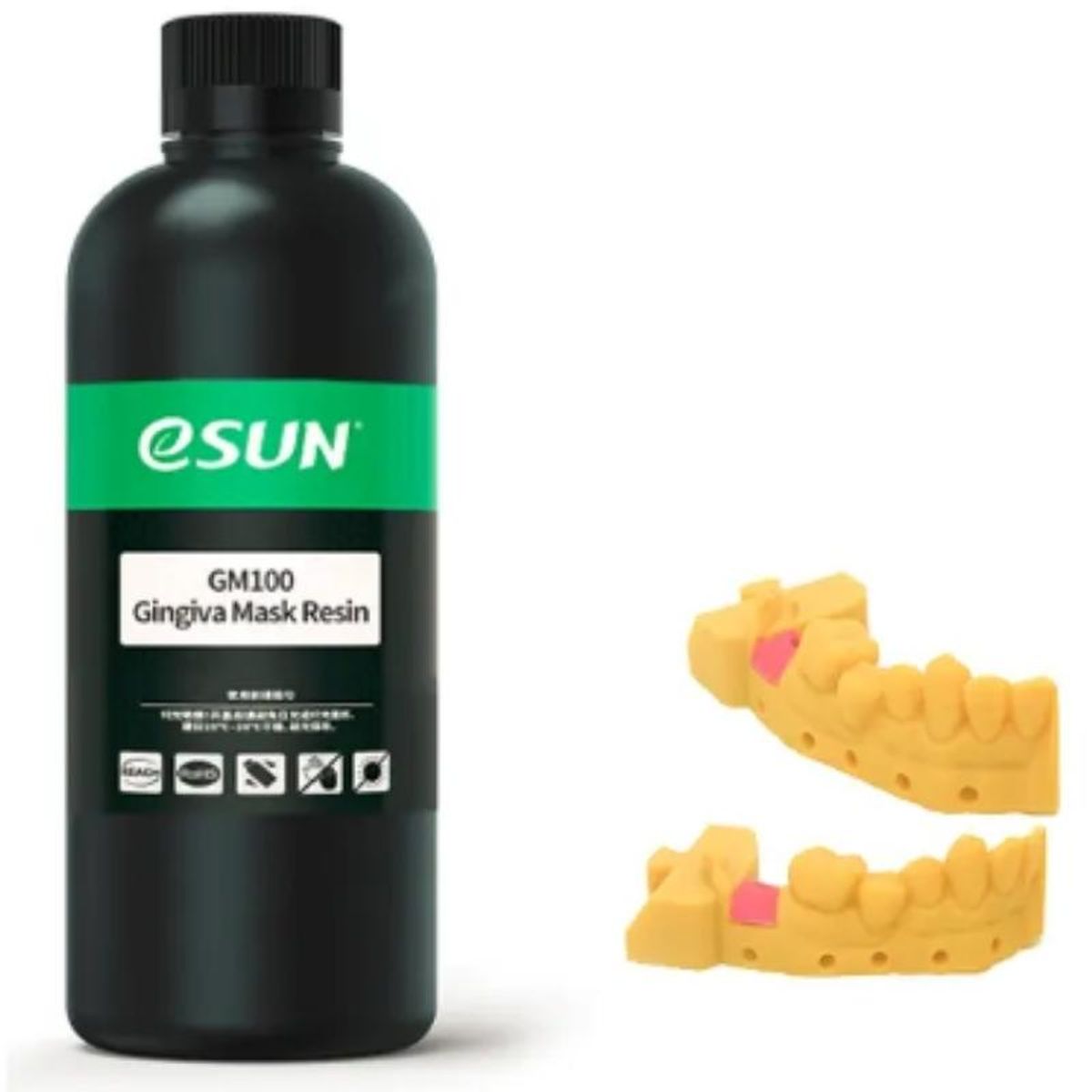 ESUN - Resina 3D Mascarilla Gingival GM100 Rosado para 3D 500g Esun - Resinas