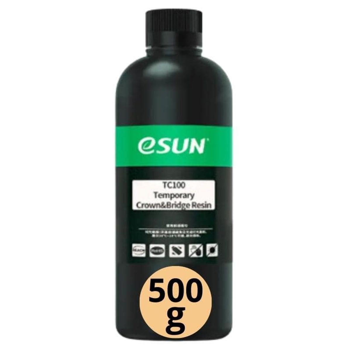 ESUN - Resina 3D Corona Temporales Blanco A2 para 3D 500g Esun - Resinas