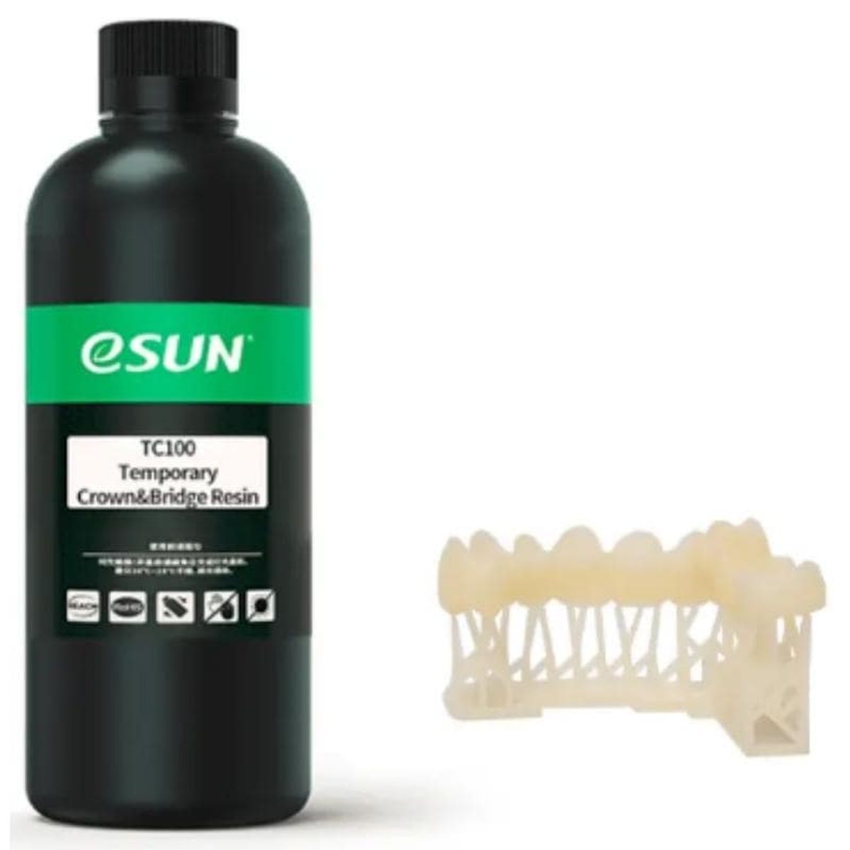 ESUN - Resina 3D Corona Temporales Blanco A2 para 3D 500g Esun - Resinas