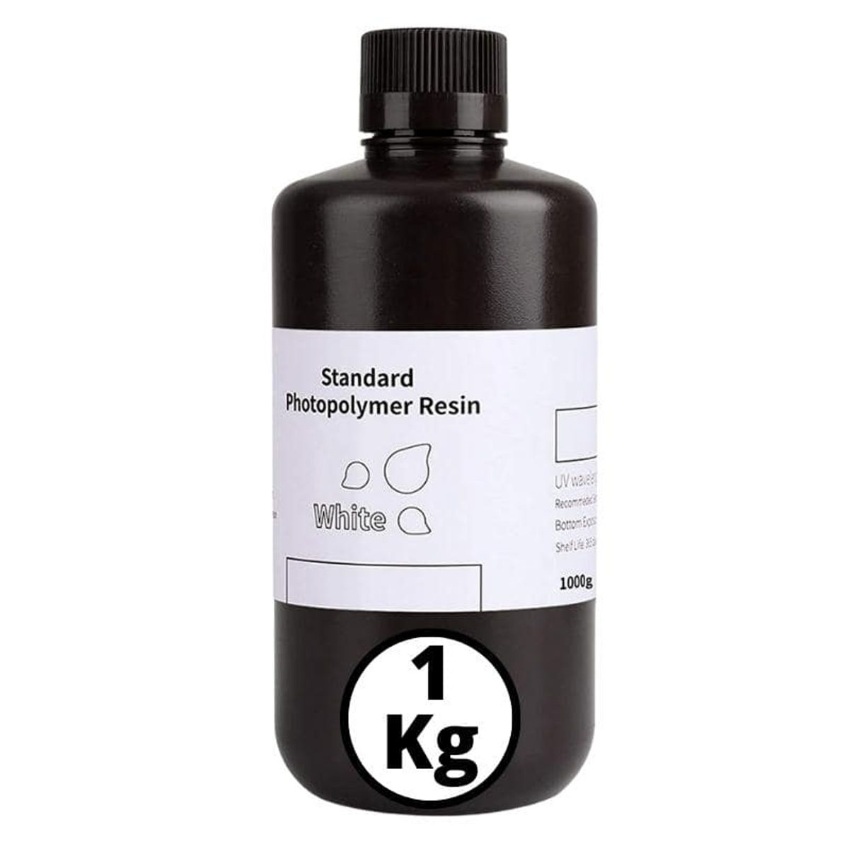 ELEGOO - Resina 3D Blanca para Impresoras 3D 1000g Elegoo - Resinas