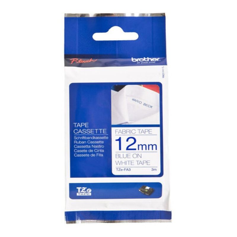 BROTHER - Cinta Brother Tzefa3 Textil Termoadherente P/ropa 12mm X 3m