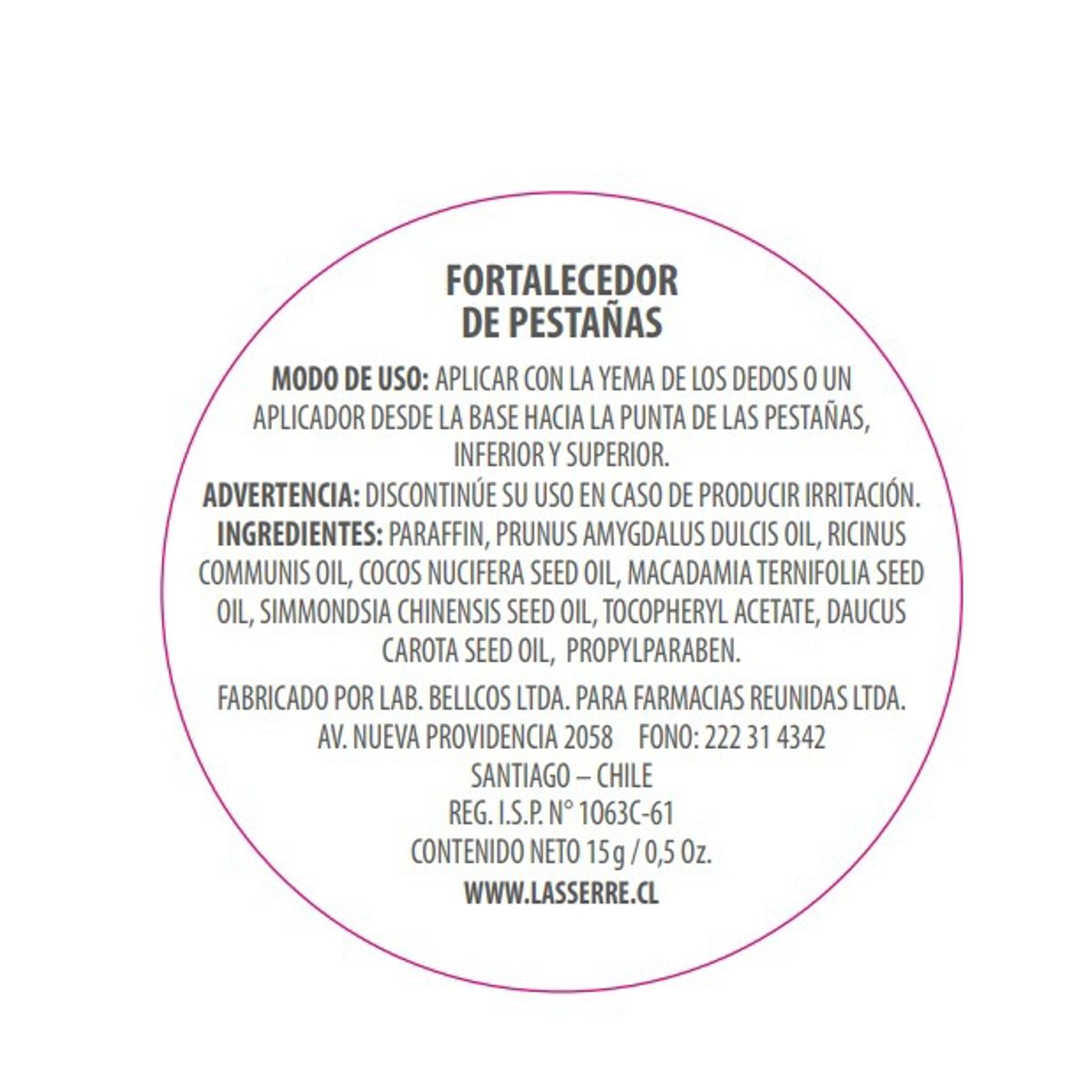 LASSERRE COSMETIQUE - Fortalecedor de Pestañas 15 g Lasserre Cosmétique