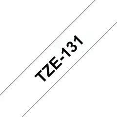 BROTHER - Cinta Tze131 Negro Sobre Transparente 12mm X 8mts