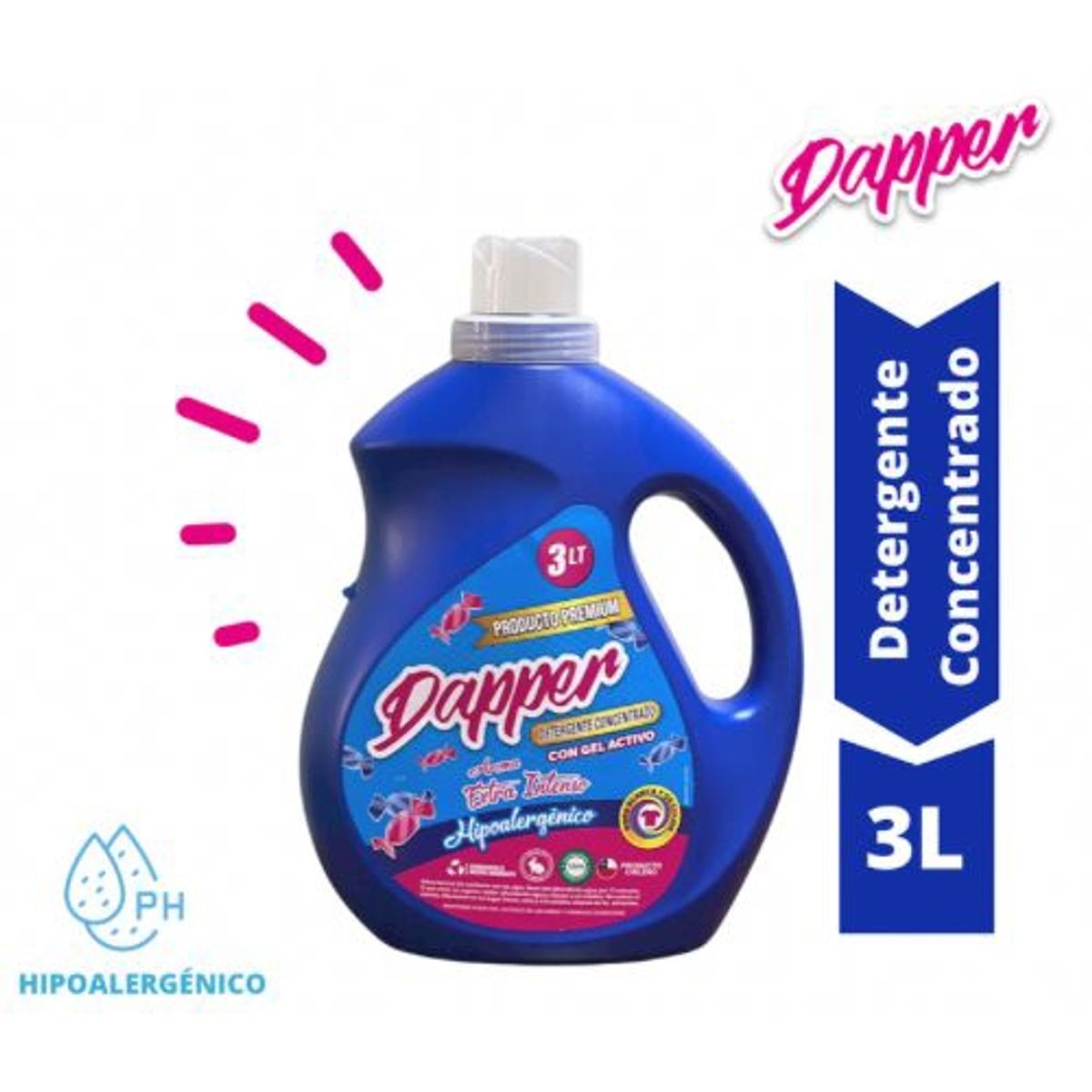 GENERICO - Detergente Dapper 3 LT Extra Intenso