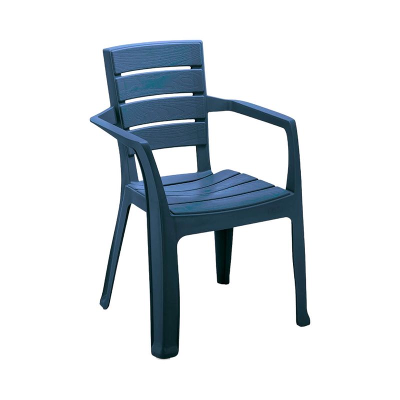 RIMAX - Silla Baru Con Brazos Azul 58x59x82Cms Rimax