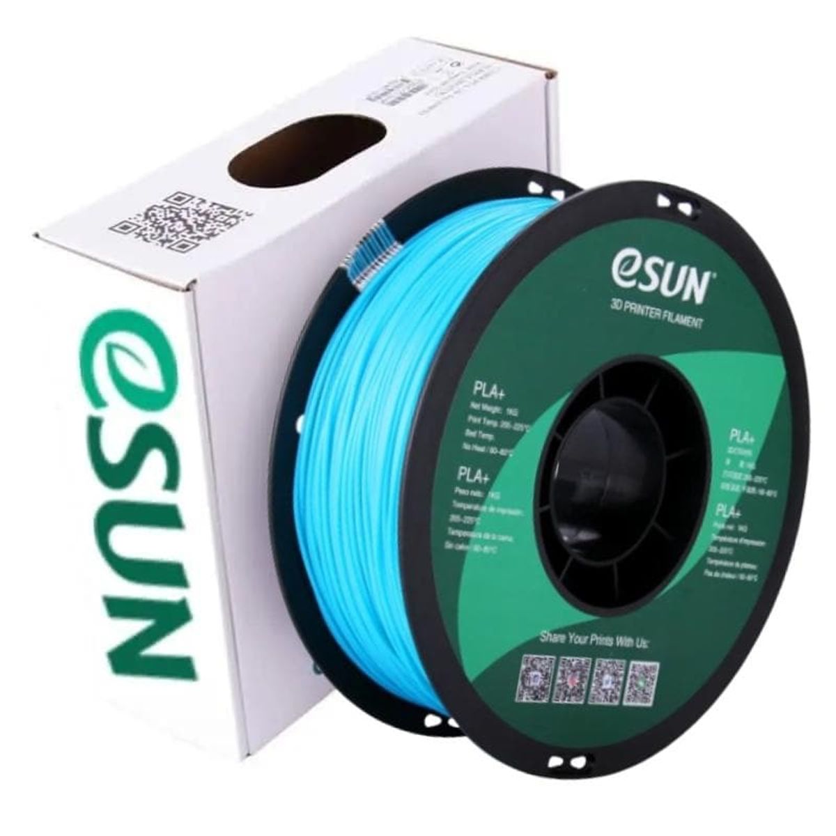 ESUN - Filamento 3D PLA Azul Claro 1kg Esun - Filamentos