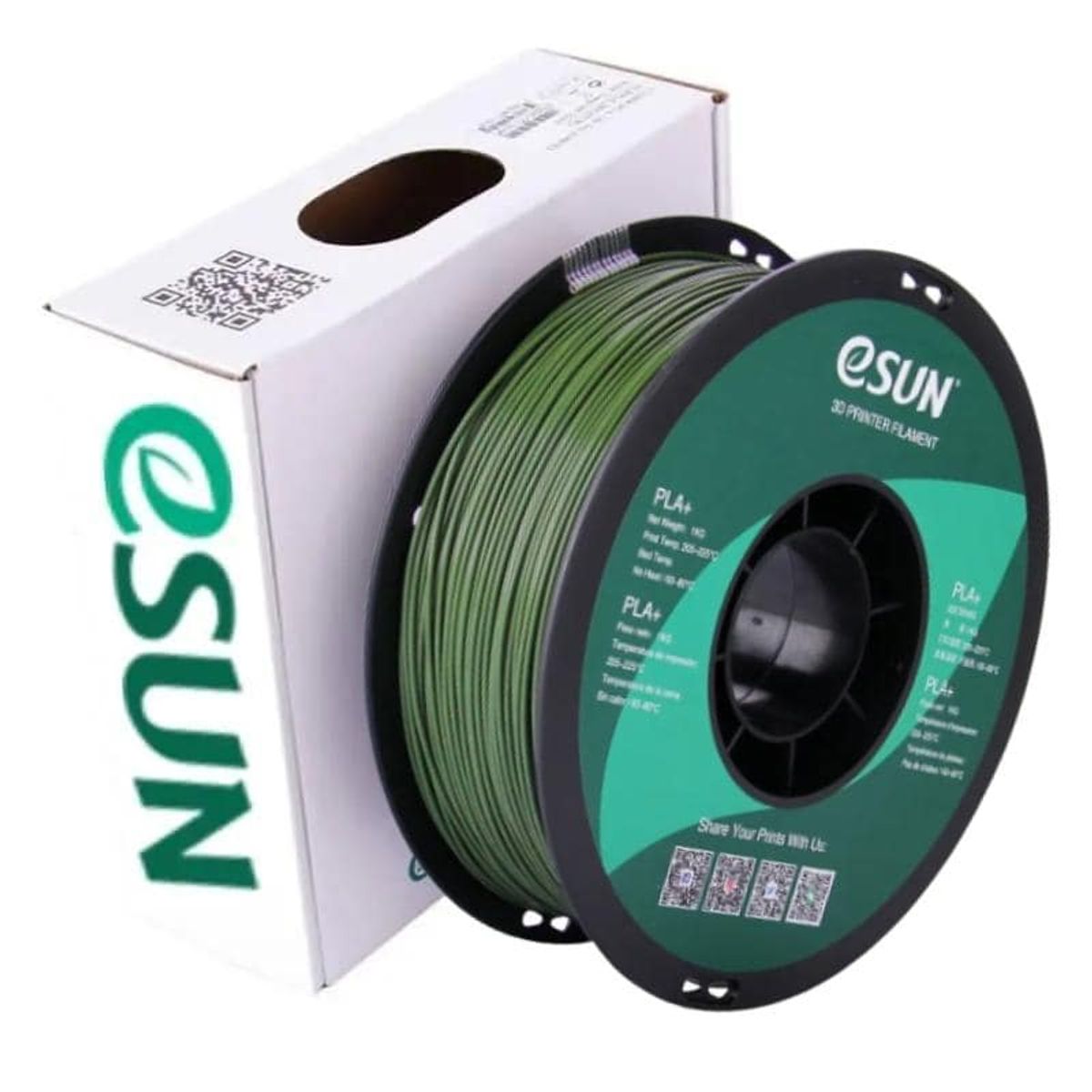 ESUN - Filamento 3D PLA Verde Olivo  Esun - Filamentos