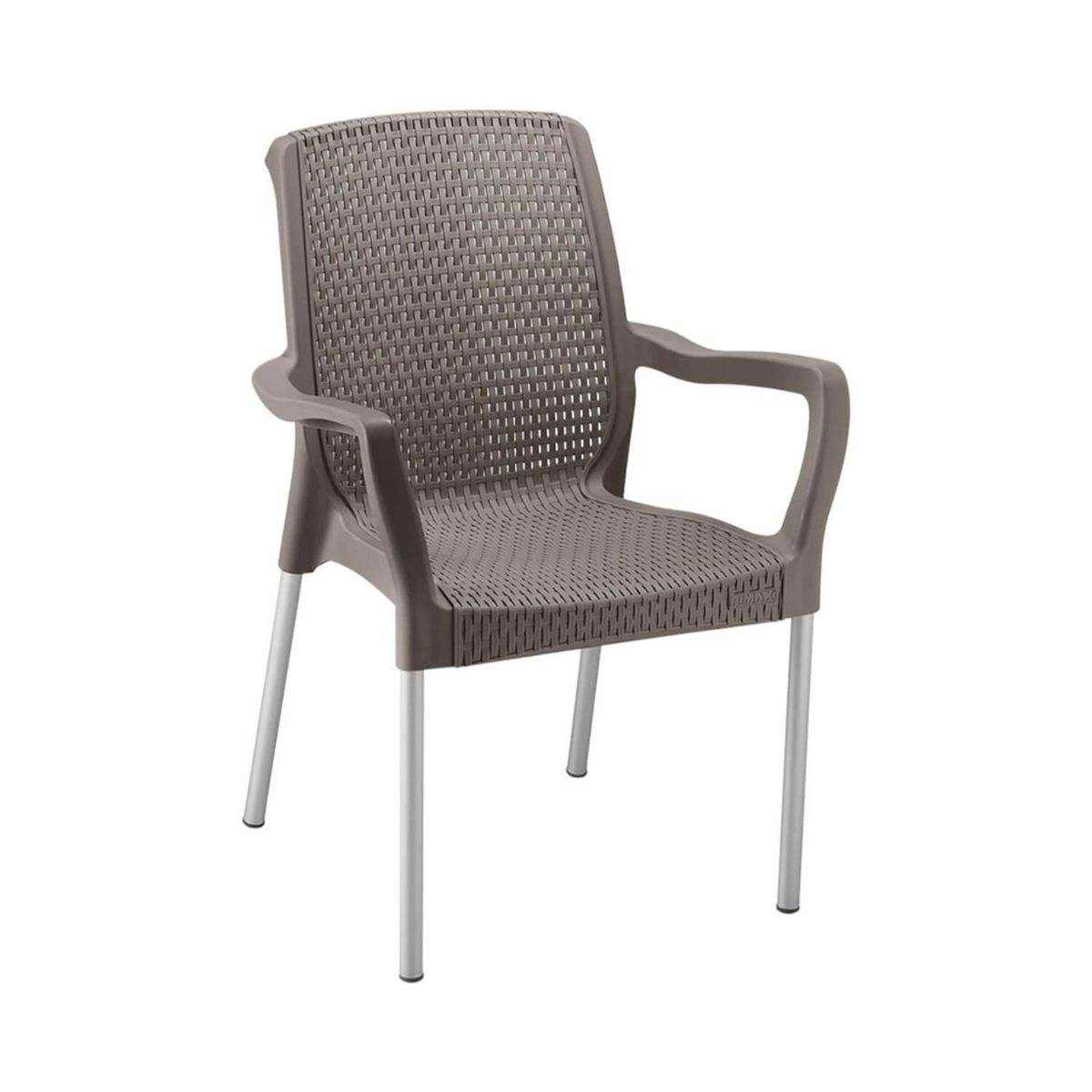 RIMAX - Silla de Terrraza con brazo Café Shia Rimax