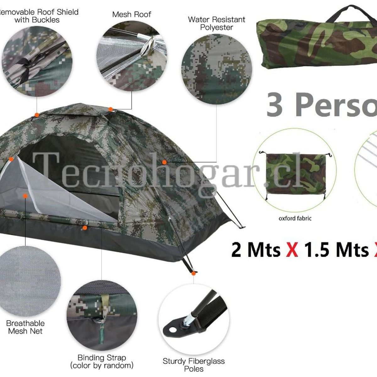 GENERICO - Carpa De Camping Proteccion Uv Acampar Con Mosquitero