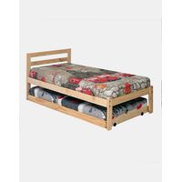 Cama Nido 1 Plaza En Madera Natural