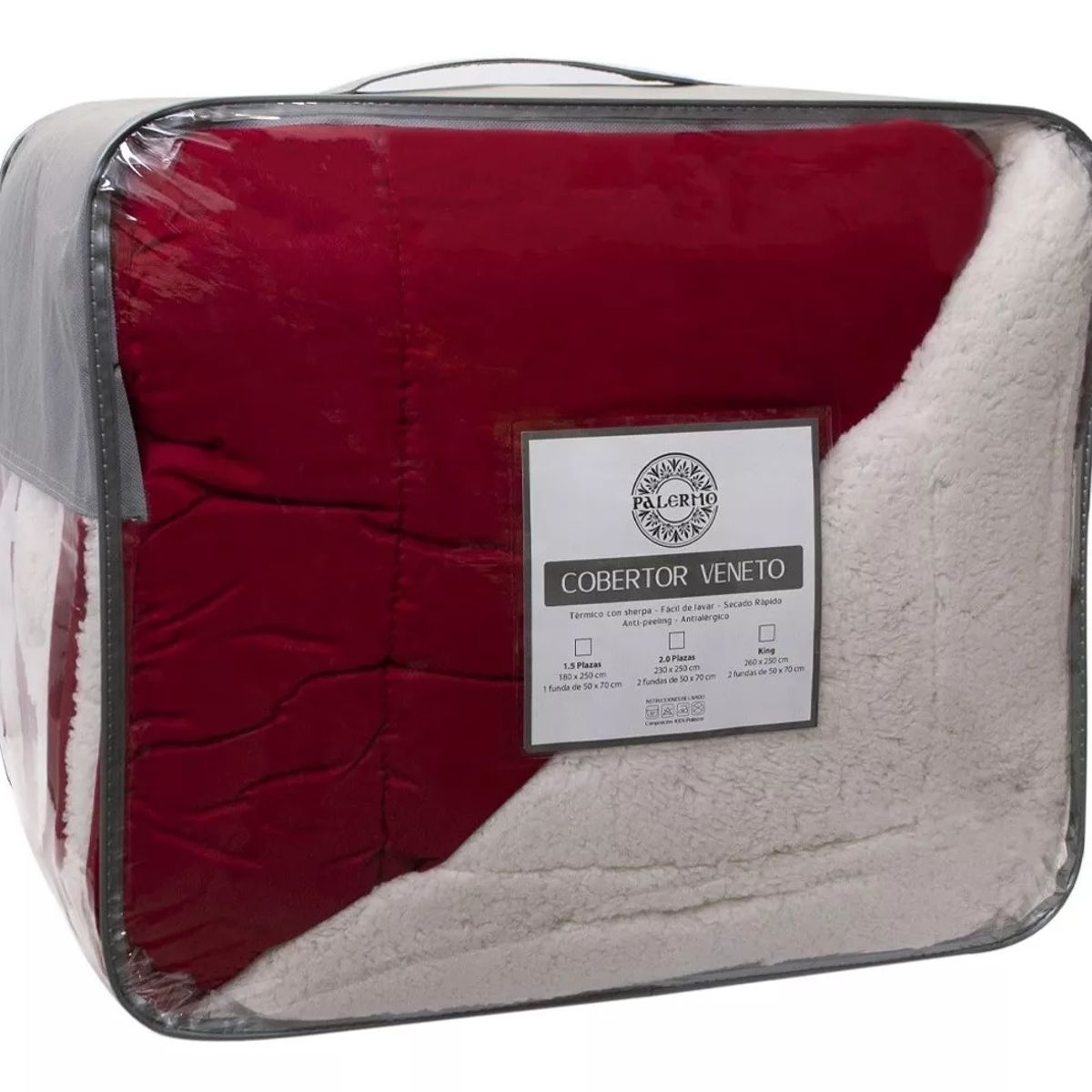 GENERICO - Cobertor 1.5 Plaza 180x250 C/funda Almohada - S4964