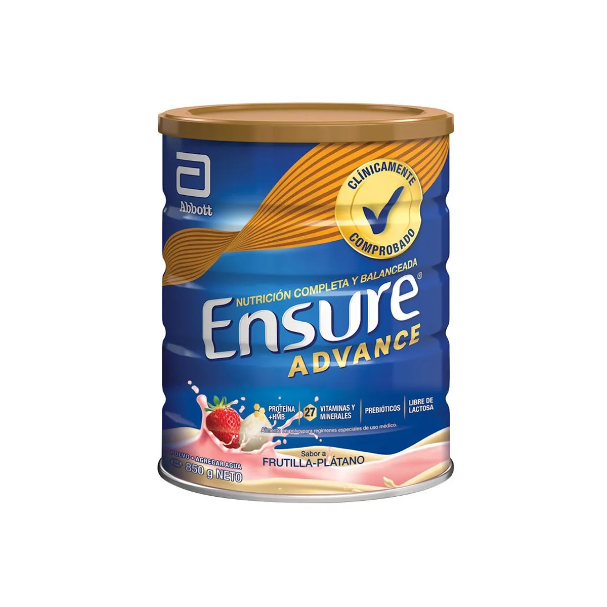 ENSURE - ENSURE ADVANCE FRUTILLA PLATANO 850grs