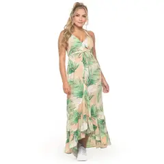 MUJERON - Vestido Largo Beige B35044034