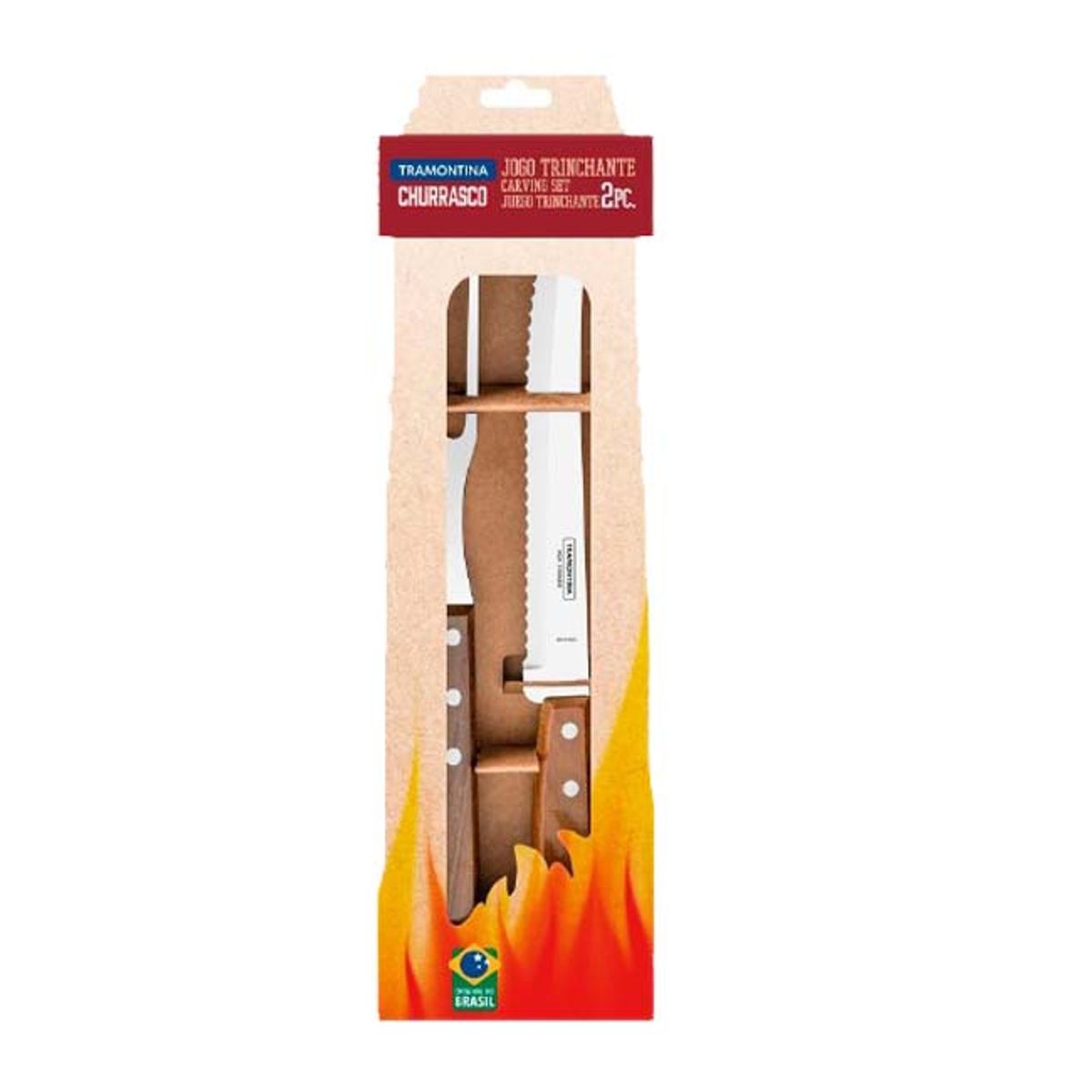 TRAMONTINA - Tramontina Juego de Asado Trinchante 2unds