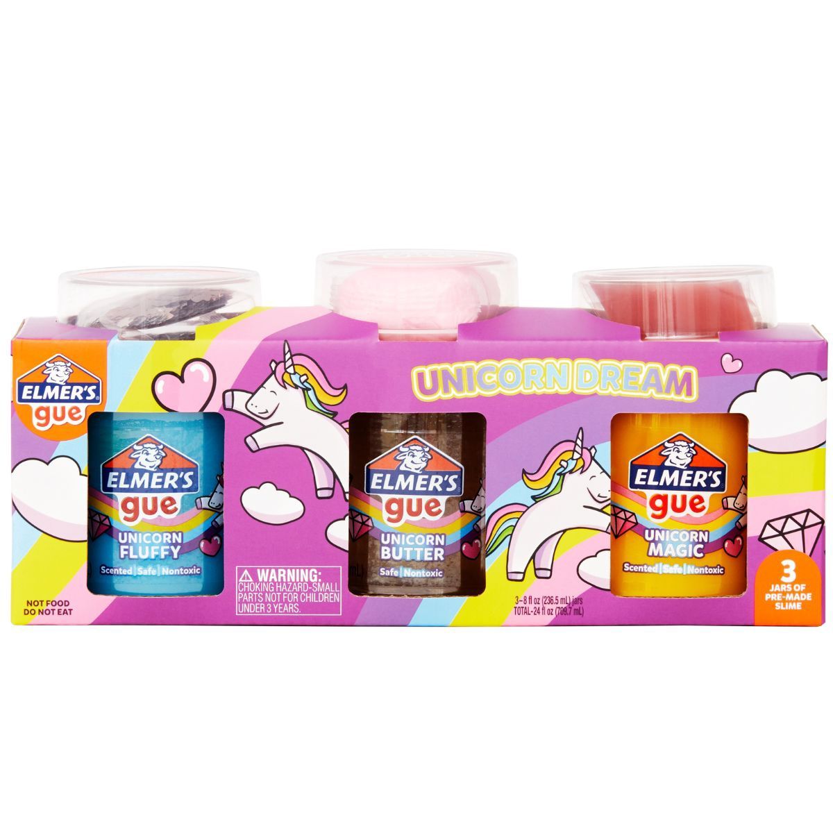 ELMERS - Kit Slime Unicornio 3 Unidades 236ml Elmers