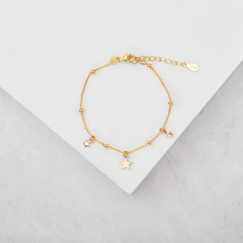 BY LAS CAYETANAS - Pulsera nudos y Estrellas