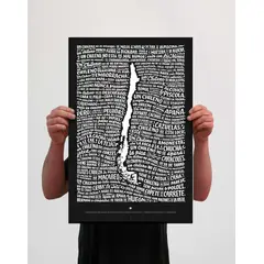 MAPPIN - Un Chileno Original Mini Negro - Lámina