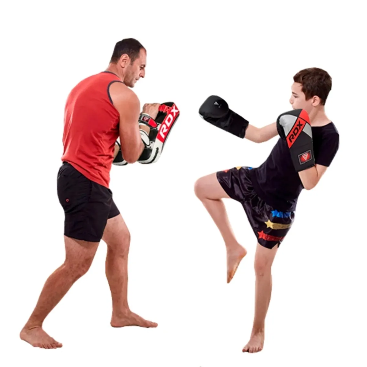 RDX - Guantes Boxeo Rdx Saco Entrenamiento Silver Black - Bmr-f2sb