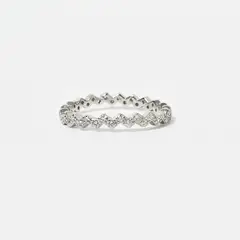 ROSETT - Anillo zigzag en circones