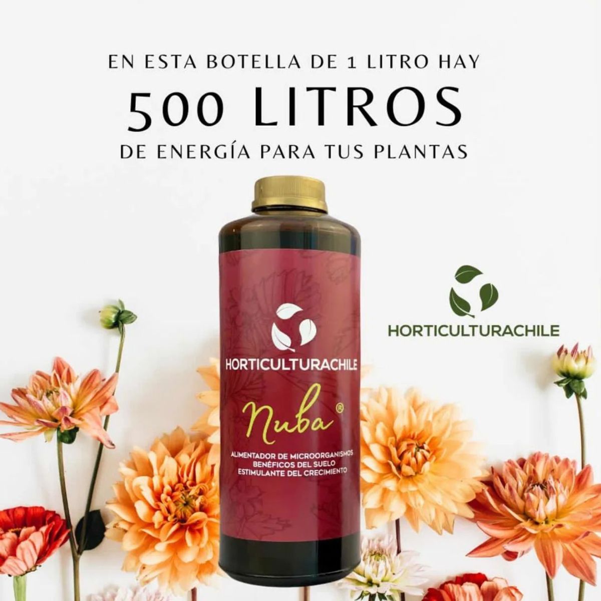 HORTICULTURACHILE - Nuba ® 1 litro ml Fertilizante y Bioestimulante del creciemiento ecológico