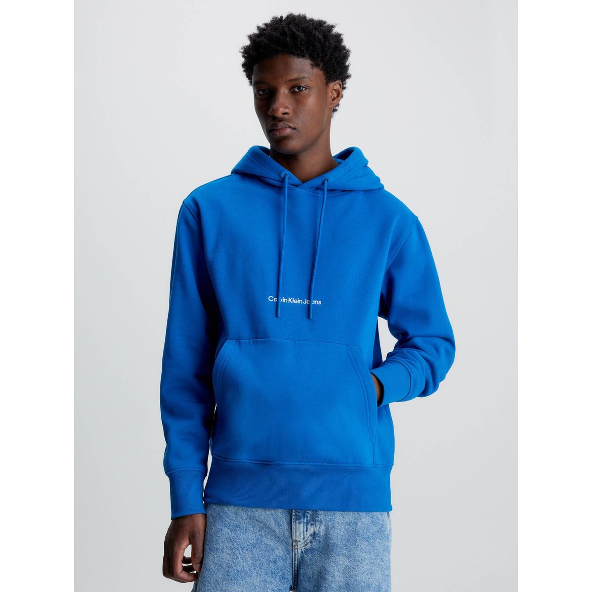 CALVIN KLEIN - Sudadera con capucha y logo Azul Calvin Klein