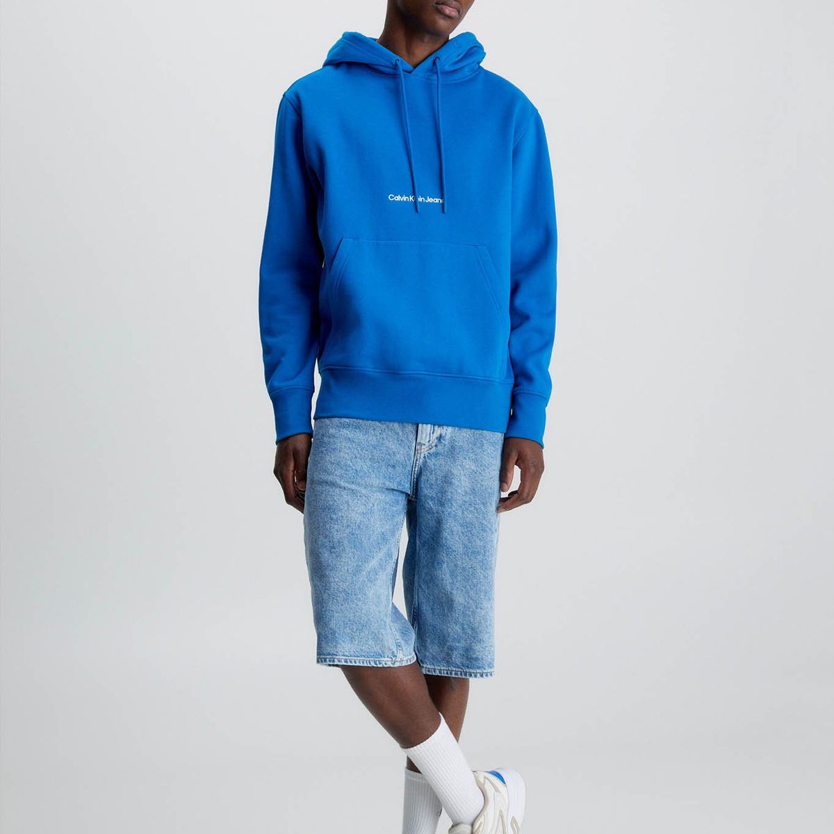 CALVIN KLEIN - Sudadera con capucha y logo Azul Calvin Klein