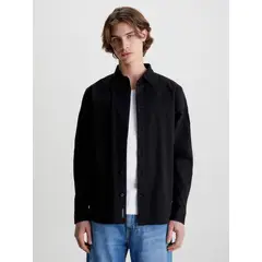CALVIN KLEIN - Camisa Monologo Badge Relaxed Negro