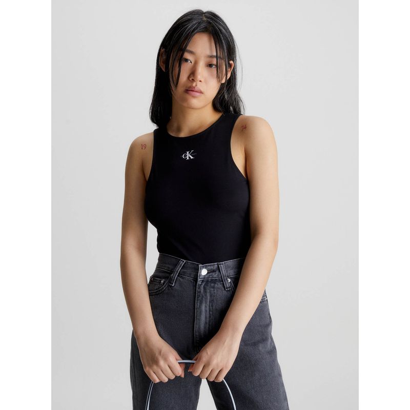 CALVIN KLEIN - Camiseta de tirantes de algodón orgánico Negro Calvin Klein