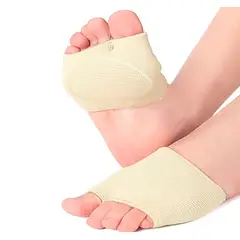 GENERICO - Par Almohadillas Metatarsianas Dedos Pies Piel Talla S