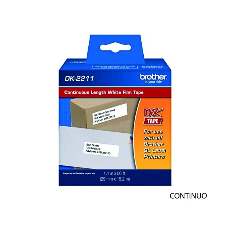 BROTHER - Rollo Brother Film Negro Sobre Blanco 29mmx15.24mts Dk2211
