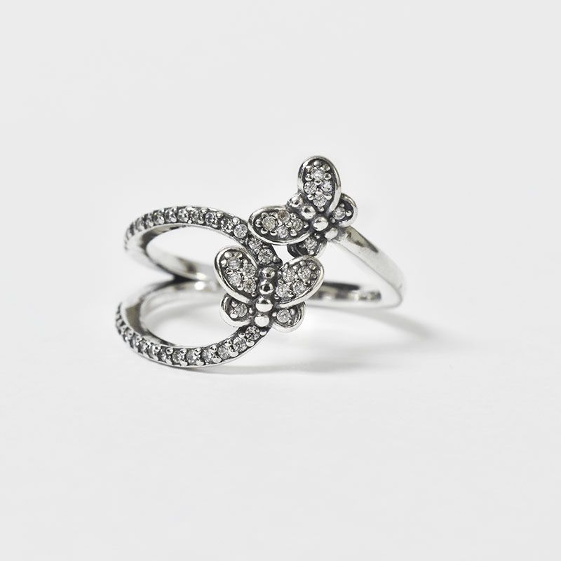 ROSETT - Anillo doble con dos mariposas