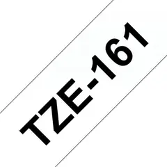 BROTHER - Cinta Negro Sobre Transparente 36mmx8mts Tze161