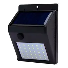 GENERICO - X2 Aplique Solar 30 Led, Mas Led Q Otros Modelos,ip65 Exterior.