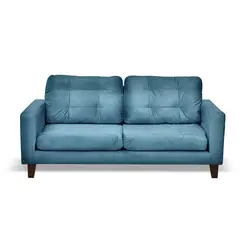 LATAM HOME - Sofá Nápoles 3 Cuerpos Azul Petróleo