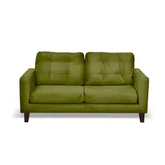 LATAM HOME - Sofá Napoles 2 Cuerpos Tela Velvet Verde