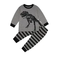 ANGO - Pijama Conjunto Bebé REX Dino Gris