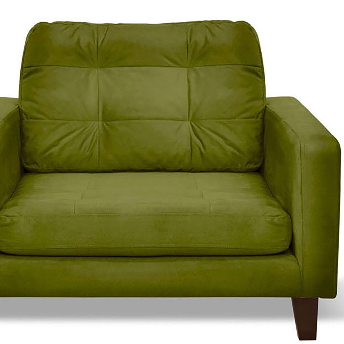 LATAM HOME - Sofá Napoles 1 Cuerpo Tela Velvet Verde