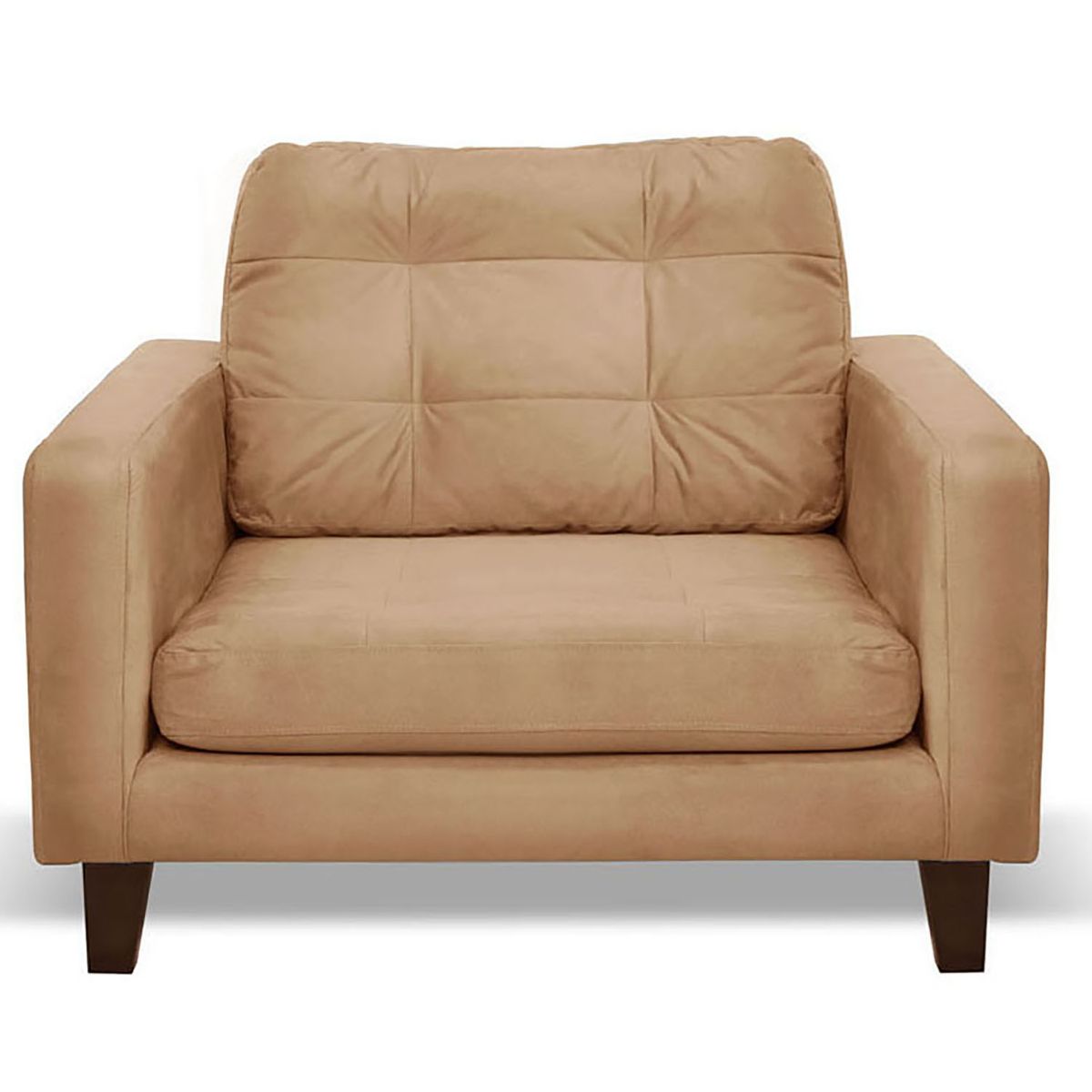 LATAM HOME - Sofá Latam Home Nápoles 1 Cuerpo, Tela Velvet, Beige