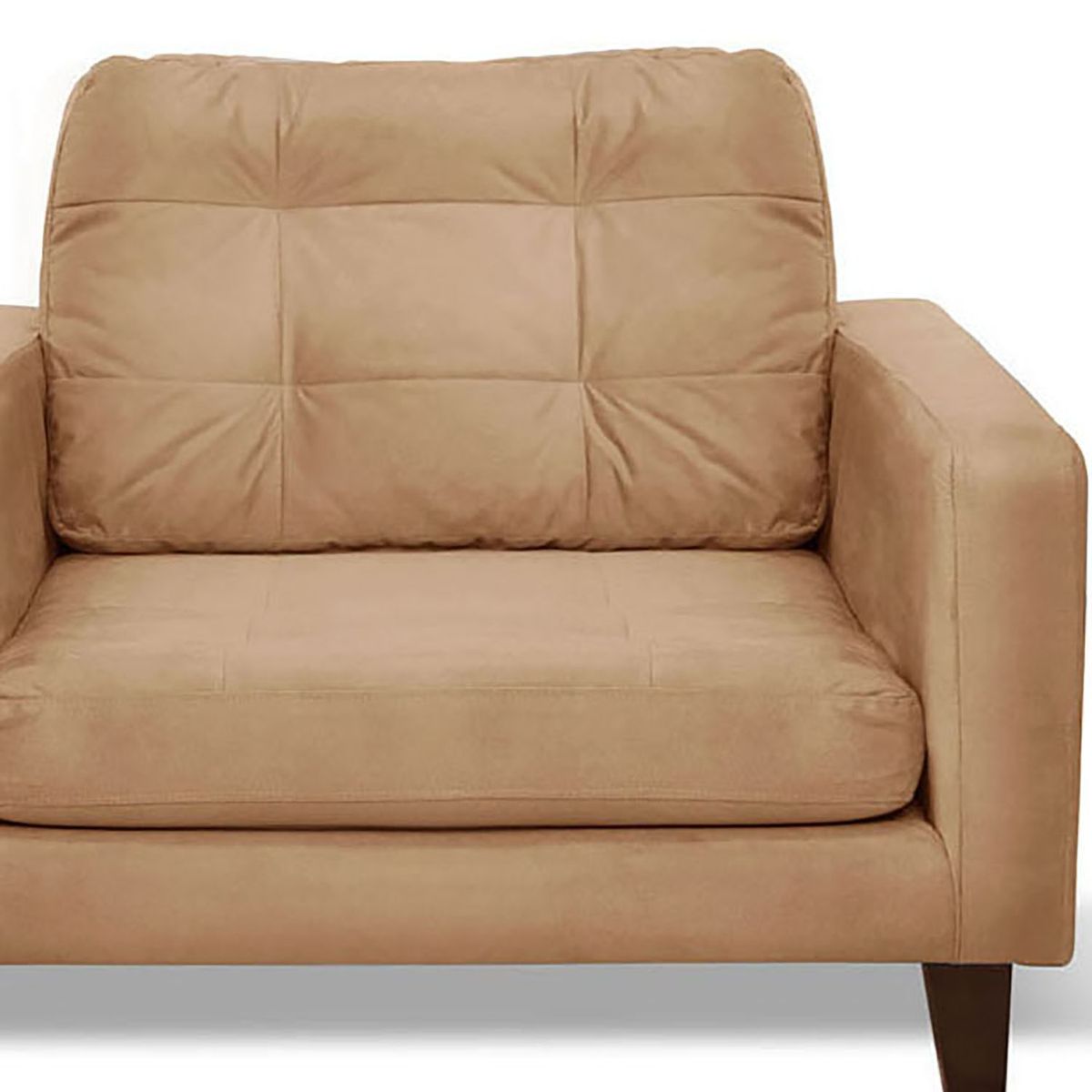 LATAM HOME - Sofá Latam Home Nápoles 1 Cuerpo, Tela Velvet, Beige