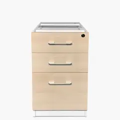 FORM OFFICE - Cajonera Melamina Pedestal Natura/Blanco Form