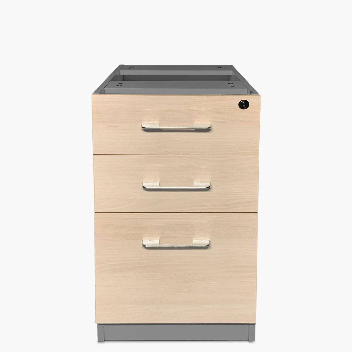 FORM OFFICE - Cajonera Melamina Pedestal Natura/Gris Form