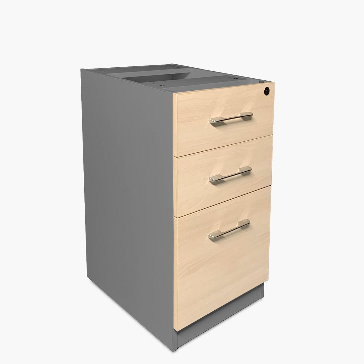 FORM OFFICE - Cajonera Melamina Pedestal Natura/Gris Form