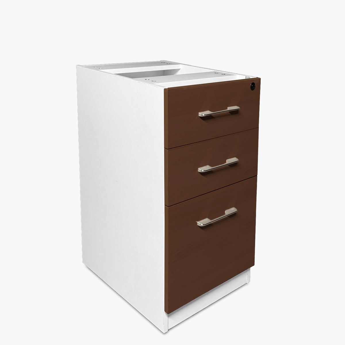 FORM OFFICE - Cajonera Melamina Pedestal Wengue/Blanco Form