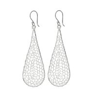 Aro colgante de Plata Ley 950 tejido filigrana