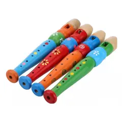 GENERICO - Flauta Madera Juguete Didáctico Instrumento Musical Niños 1u