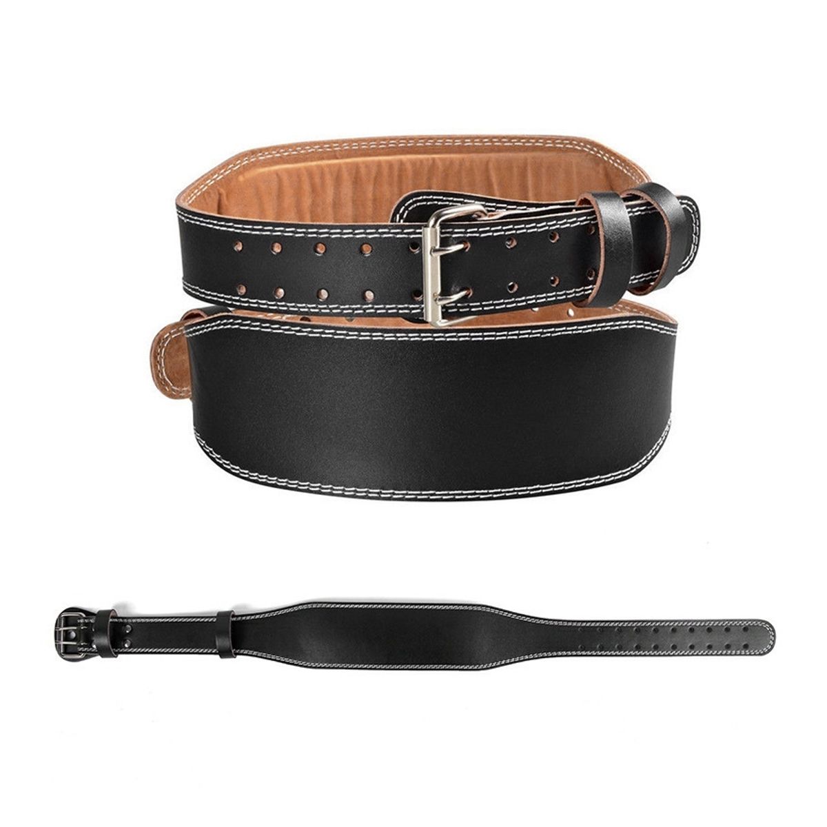 ZG STORE - Cinturón Faja Cuero Para Crossfit Pesas Gym Premium Talla M