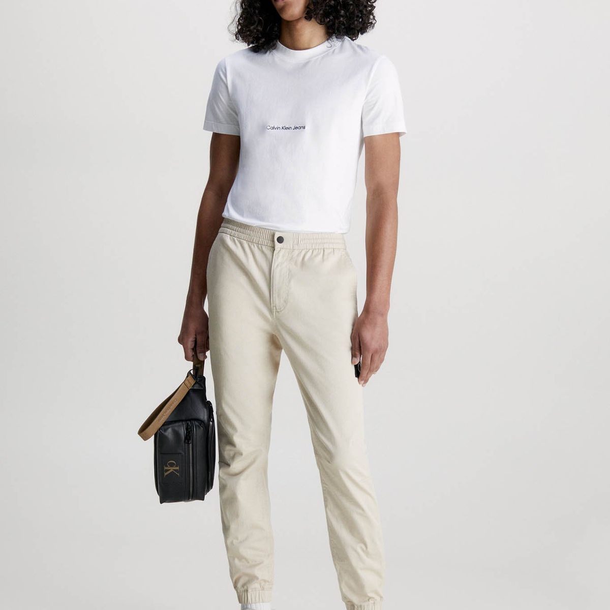 CALVIN KLEIN - Camiseta slim con logo Blanco Calvin Klein