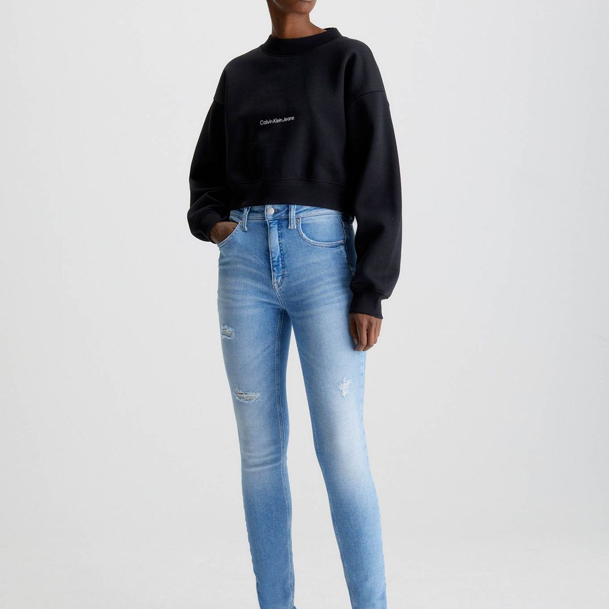 CALVIN KLEIN - High Rise Skinny Jeans Celeste Calvin Klein