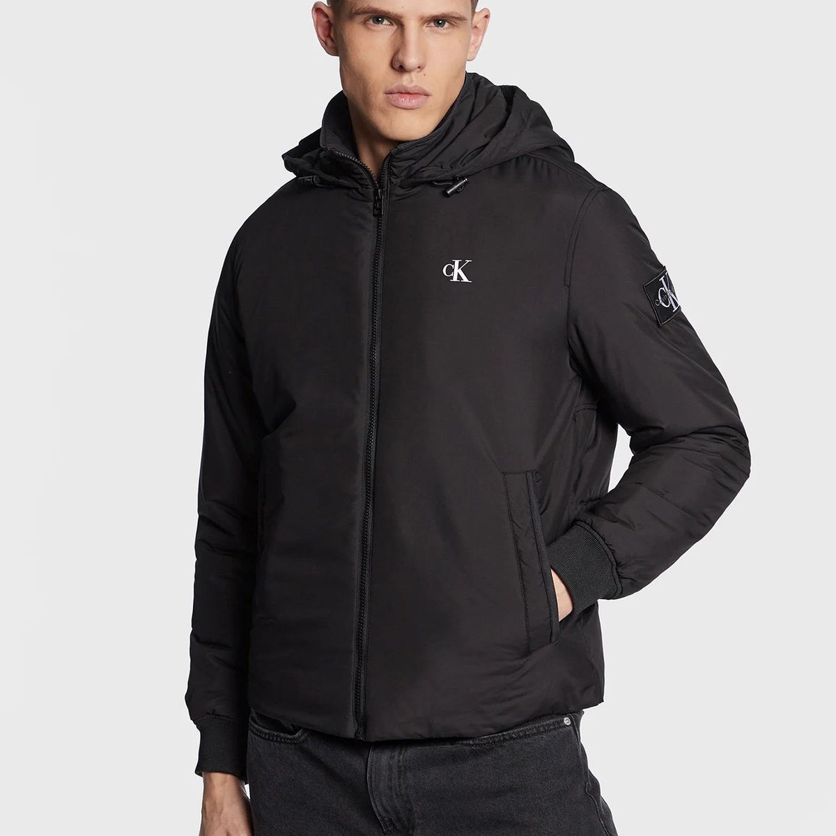 CALVIN KLEIN - Sudadera con capucha y cierre de cremallera Negro Calvin Klein