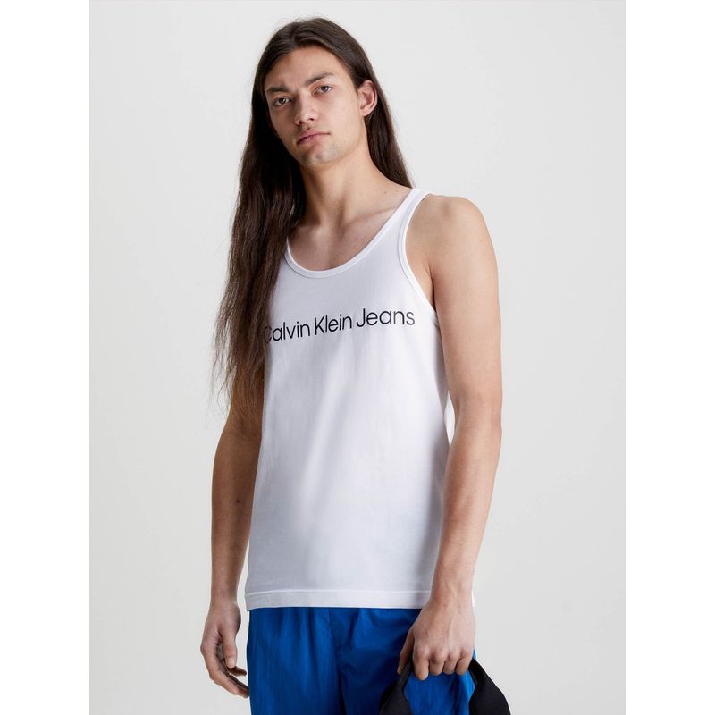 CALVIN KLEIN - Camiseta de tirantes con logo Blanco Calvin Klein